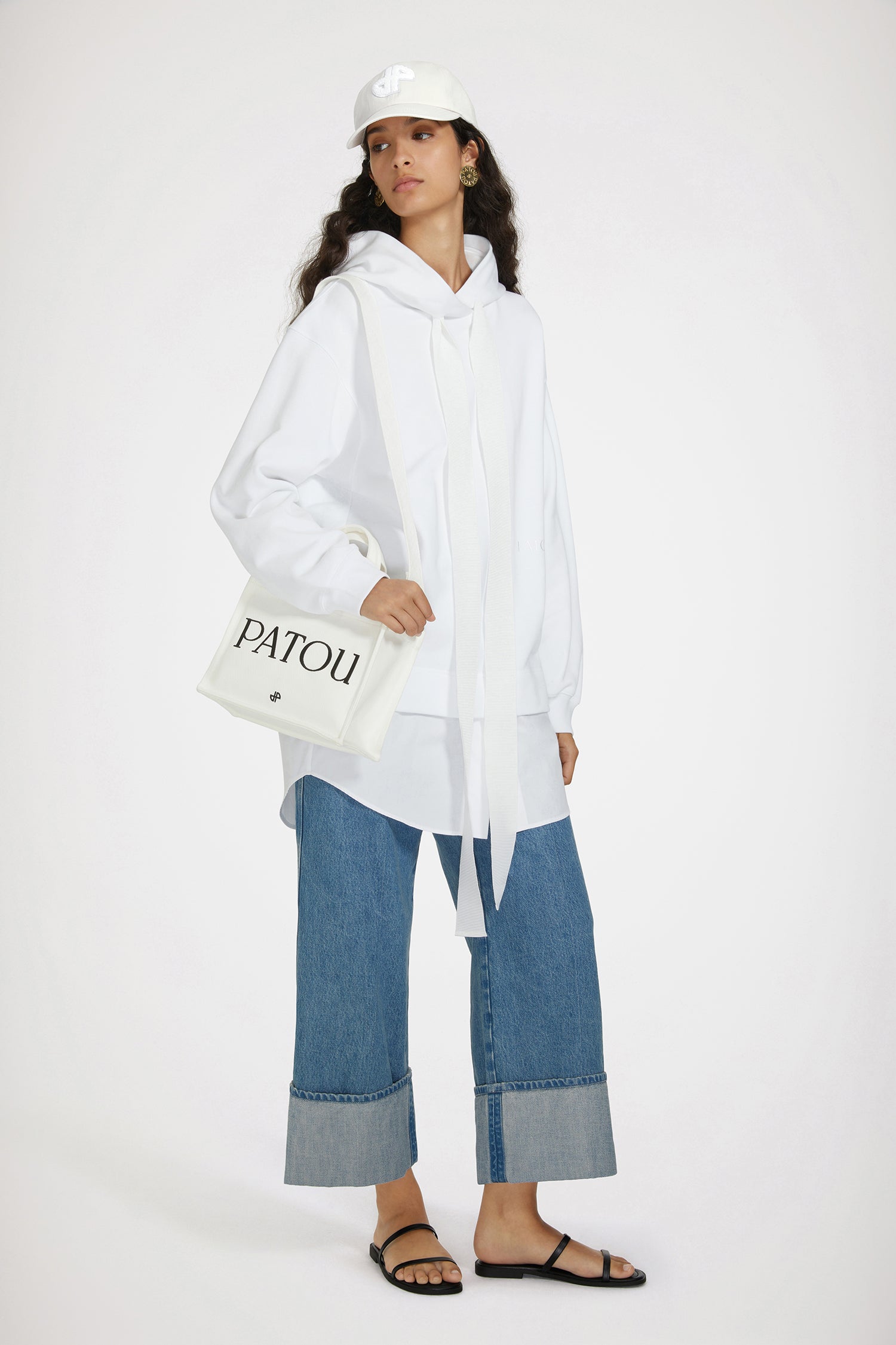 Patou JE0929985001W robe sweat coton blanc XS-XL