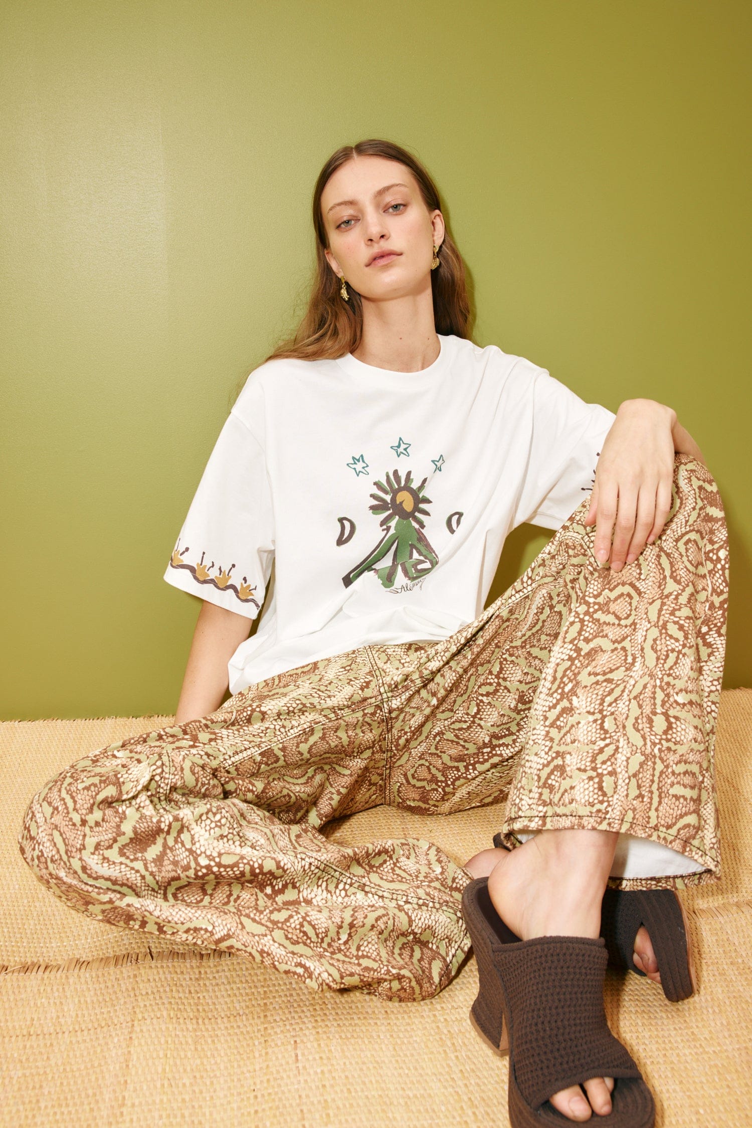 Alemaïs Sun Dancer tee t-shirt coton bio imprimé