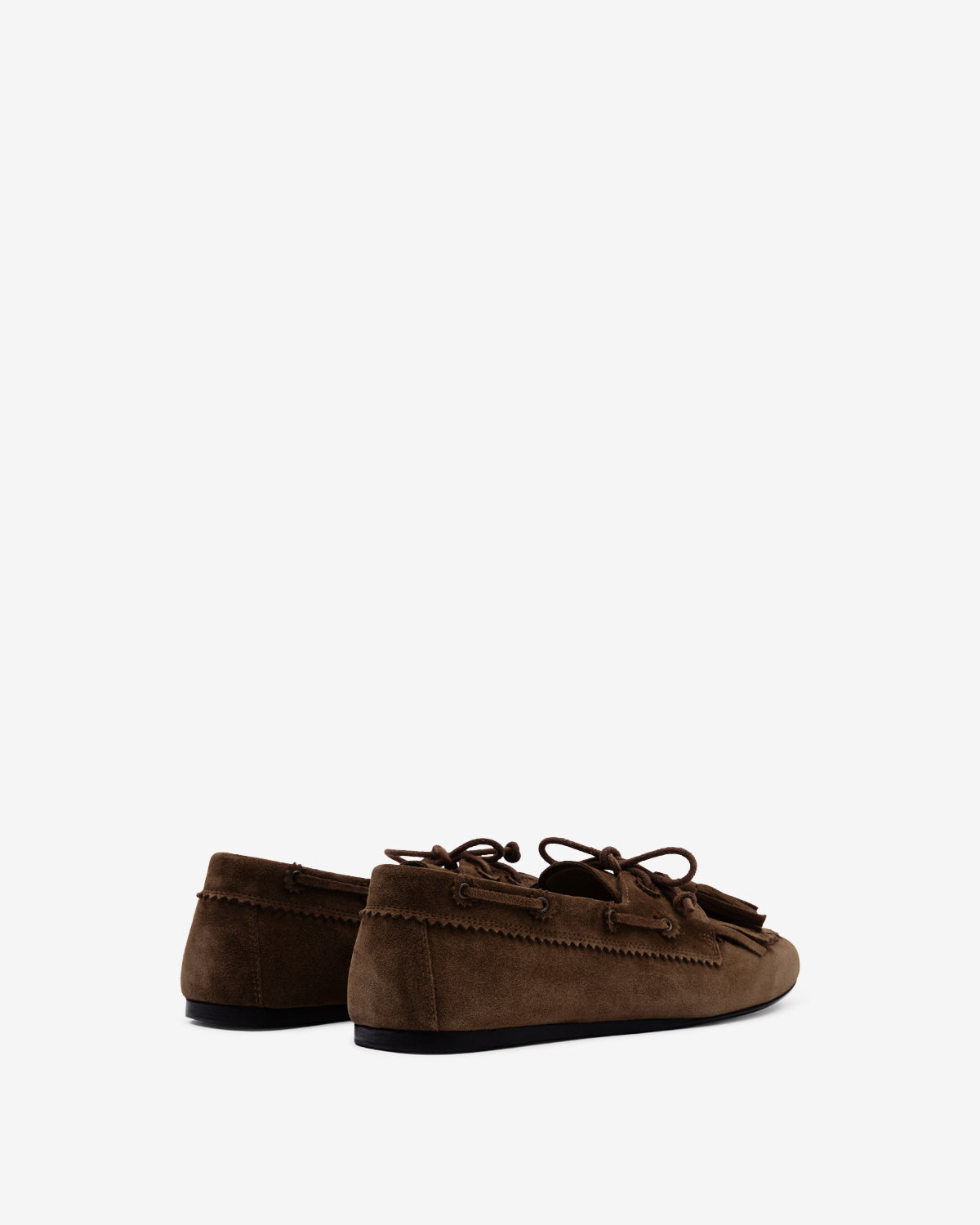 Isabel Marant Fersi mocassins cuir velours chocolat