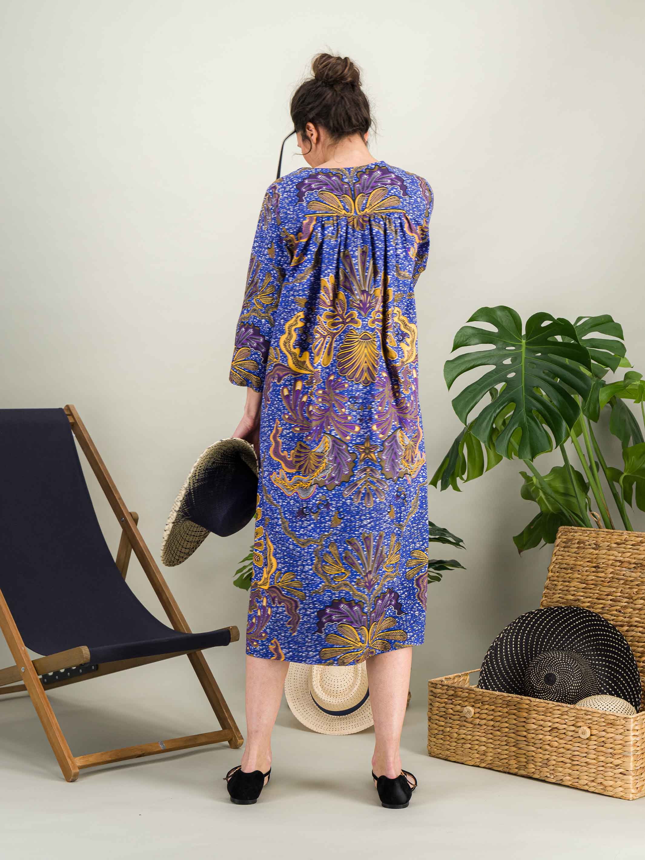 Anahide Saint André Zenitude robe coton wax mi-longue