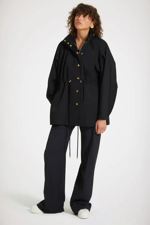 Patou P23OU0180074999B parka noire coton bio taille 38
