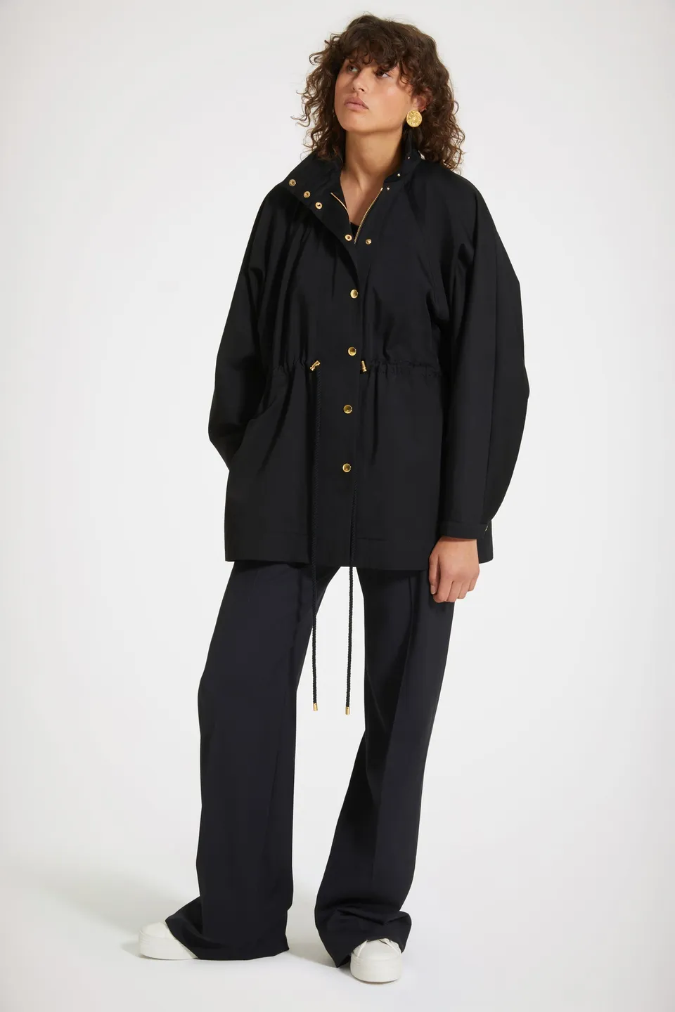 Patou P23OU0180074999B parka noire coton bio taille 38