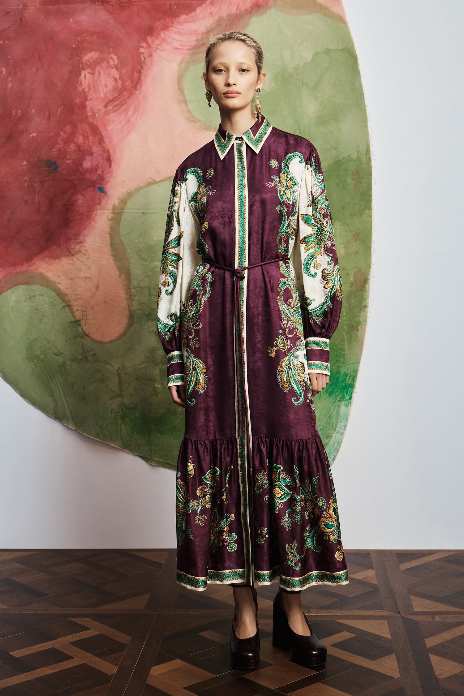 Alemäis Ruthie Shirtdress robe chemise midi paisley