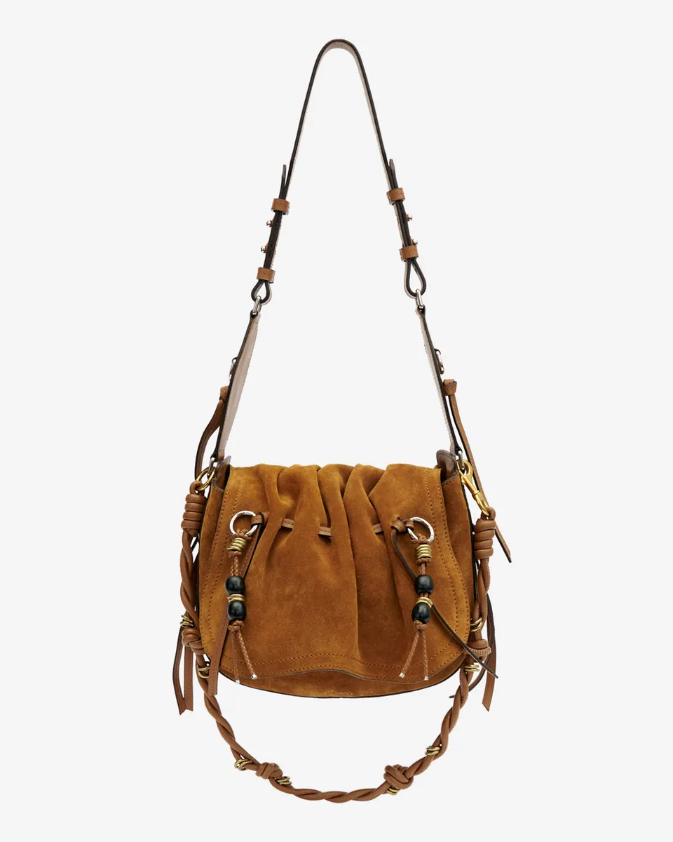 Isabel Marant Bolton PP0406 sac cuir velours cognac