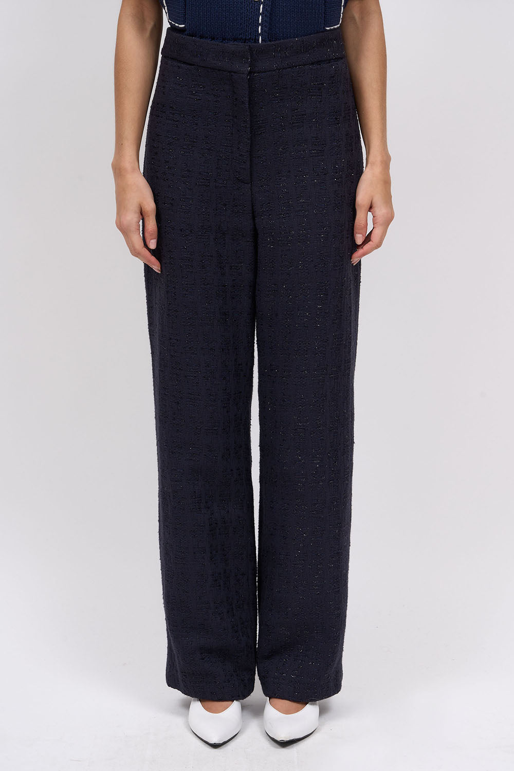 Paul & Joe Tailoring Pantalon droit Granval tweed lurex doublé