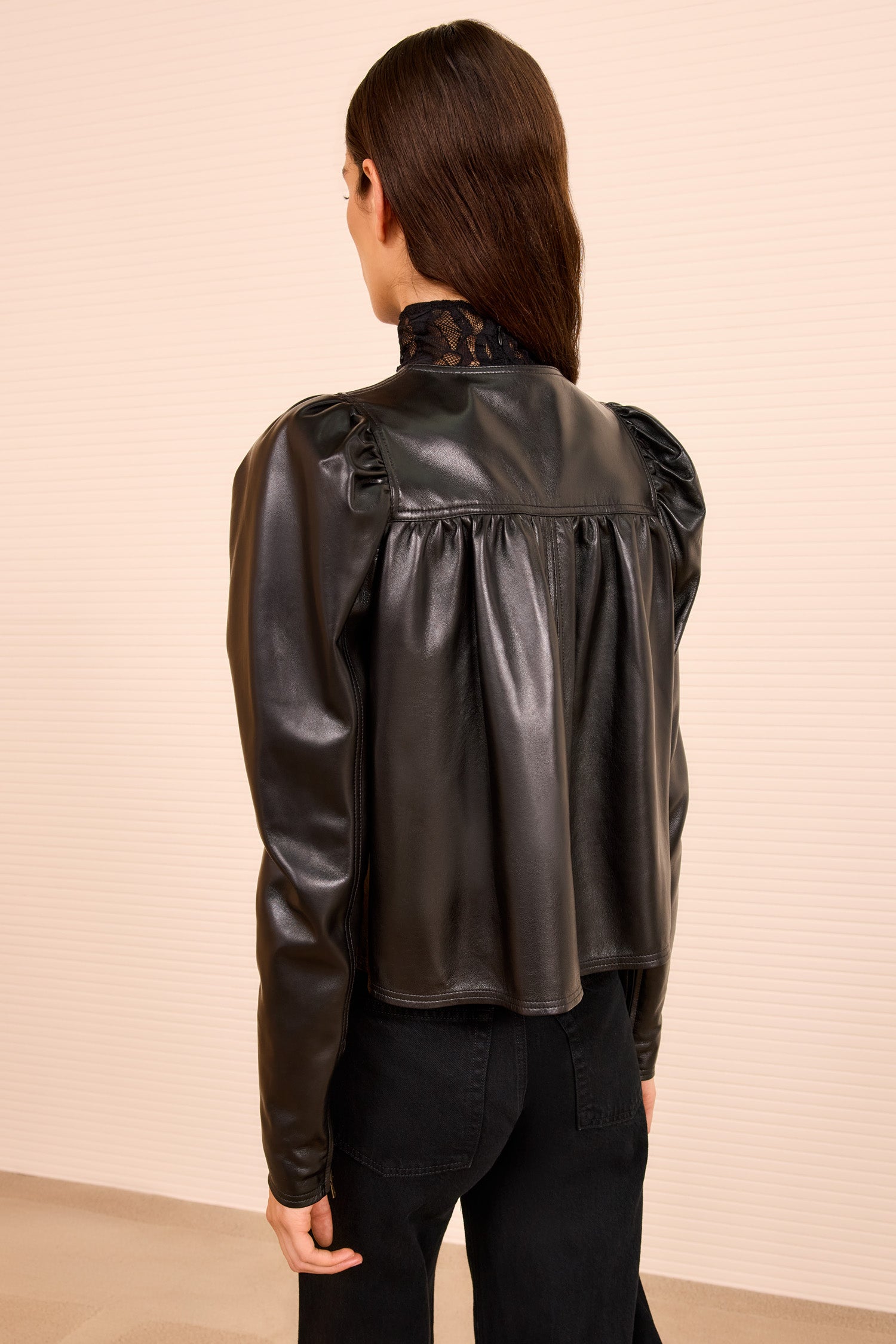 Ulla Johnson Anouk veste cuir Noir agneau