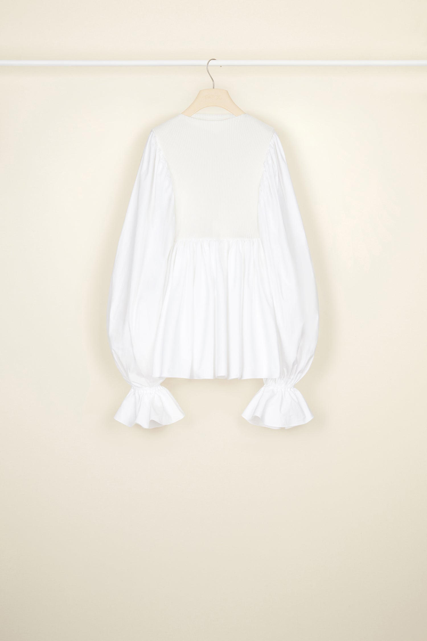 Patou Robe Mini Popeline Coton Bio Blanche DR082