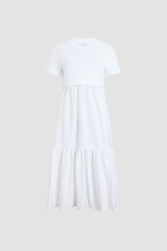 Patou JE2489990001W robe midi coton blanc volume