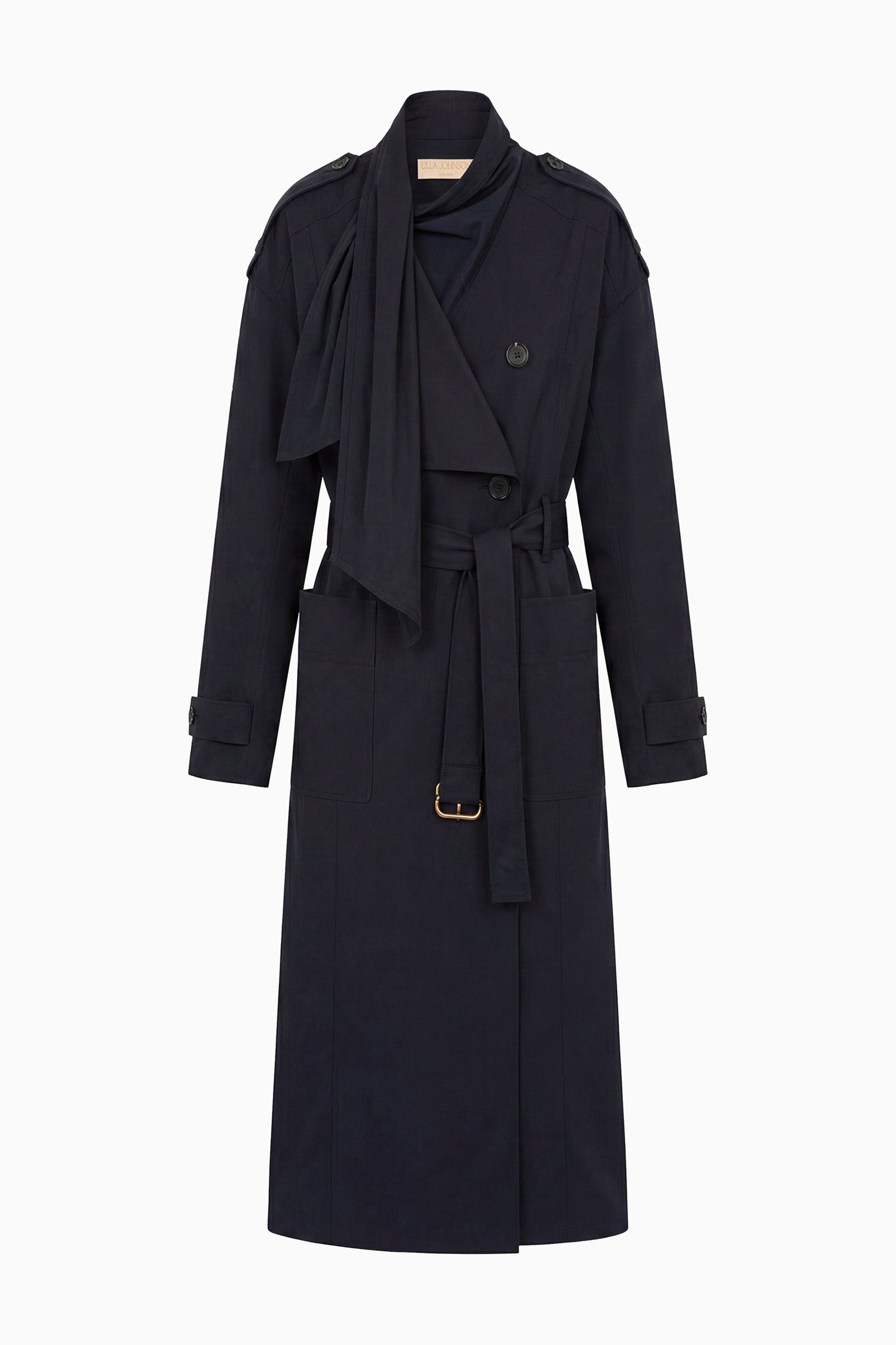 Ulla Johnson Marcelle PF261201 trench Midnight ceinturé