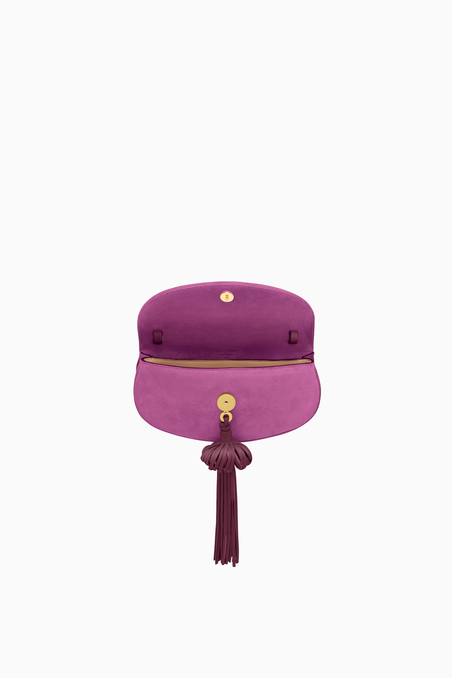 Ulla Johnson Paloma SP261103 sac cuir Orchid pompons