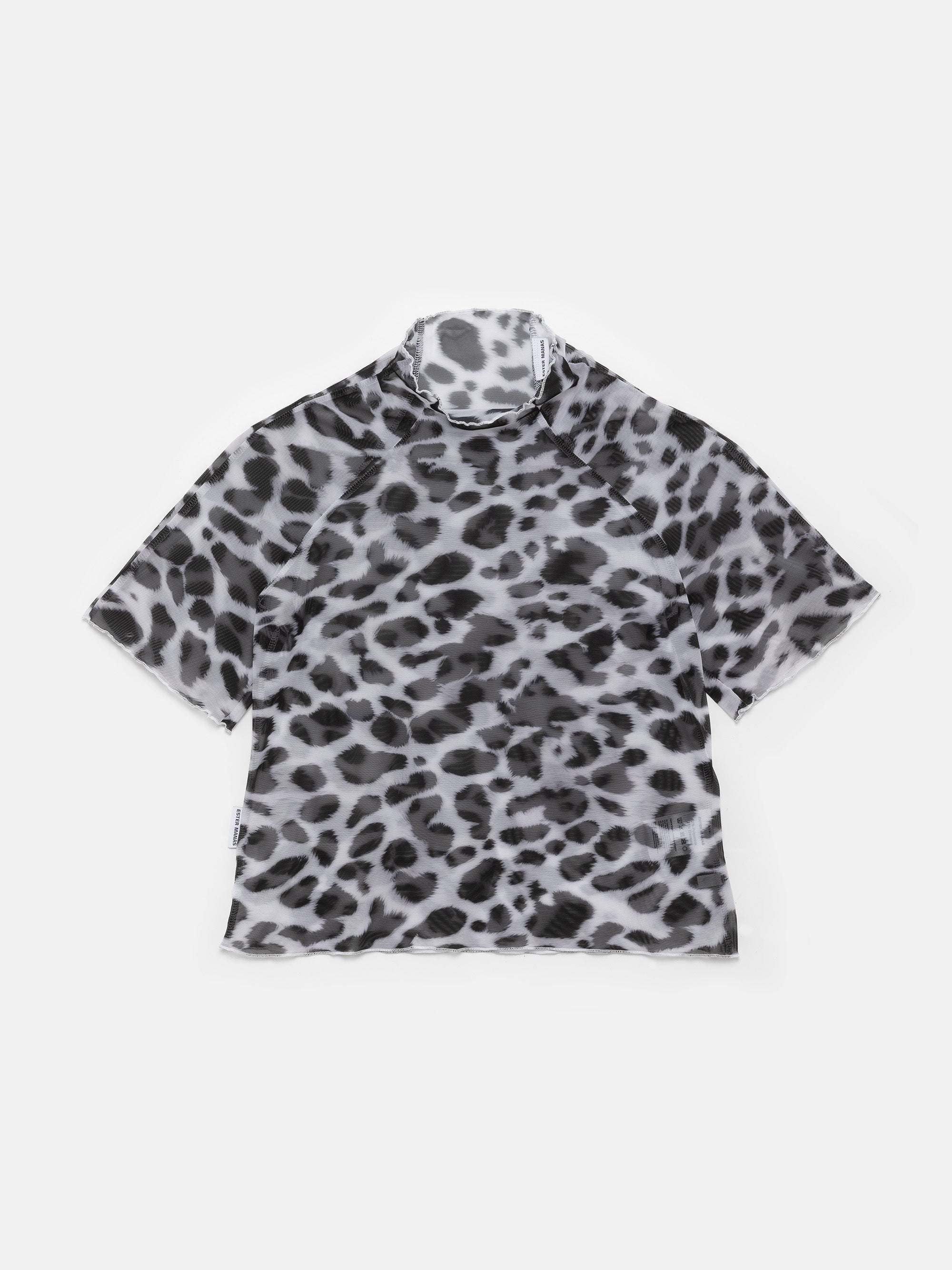 Ester Manas Easy Top haut dalmatien mesh manches courtes
