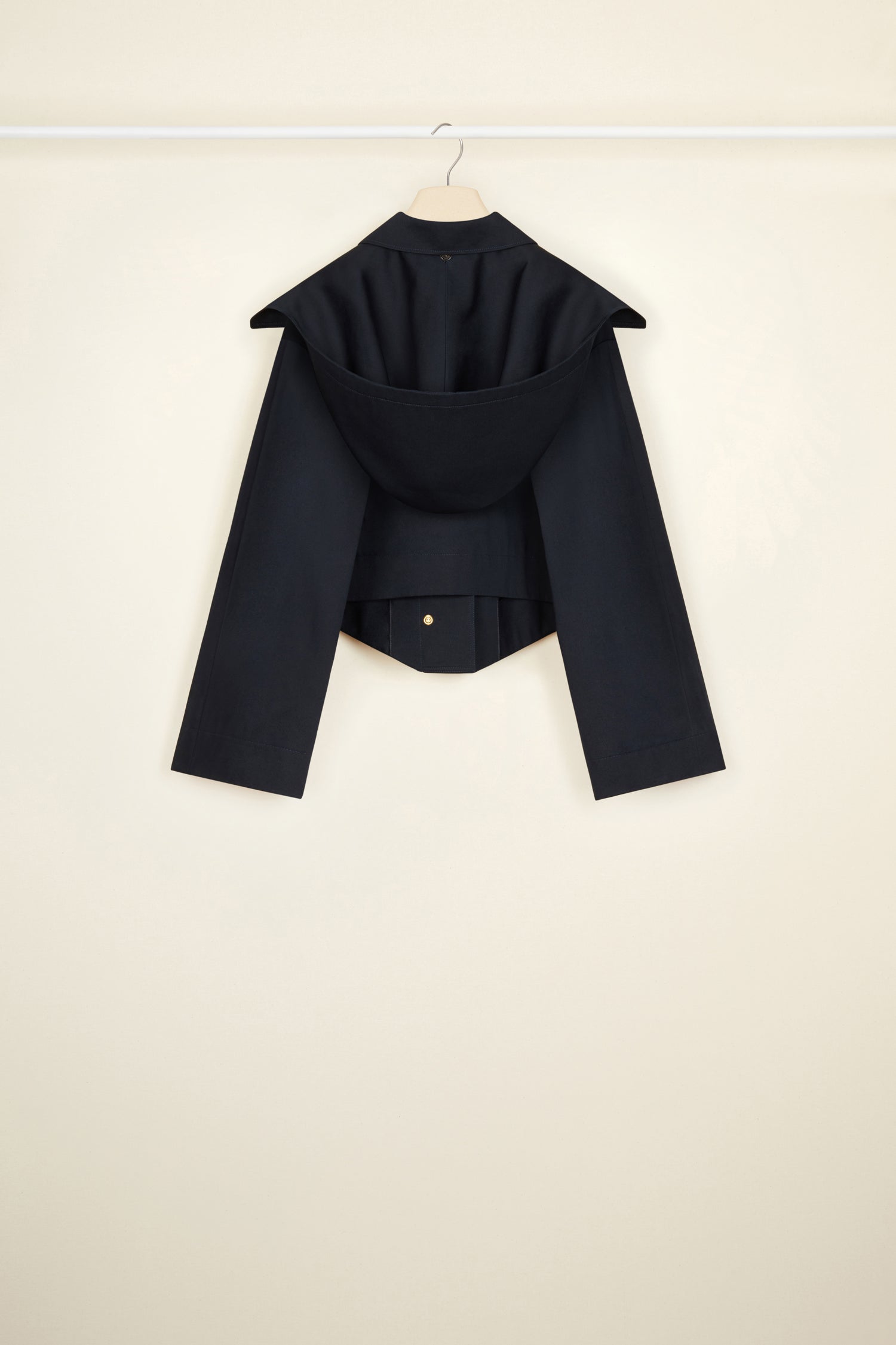 Patou P22OU0110074698N parka coton bio bleu nuit capuche