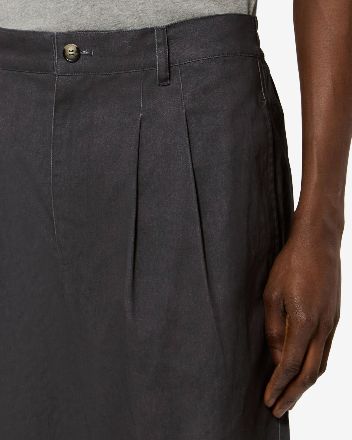 Isabel Marant Yostin pantalon café coton loose