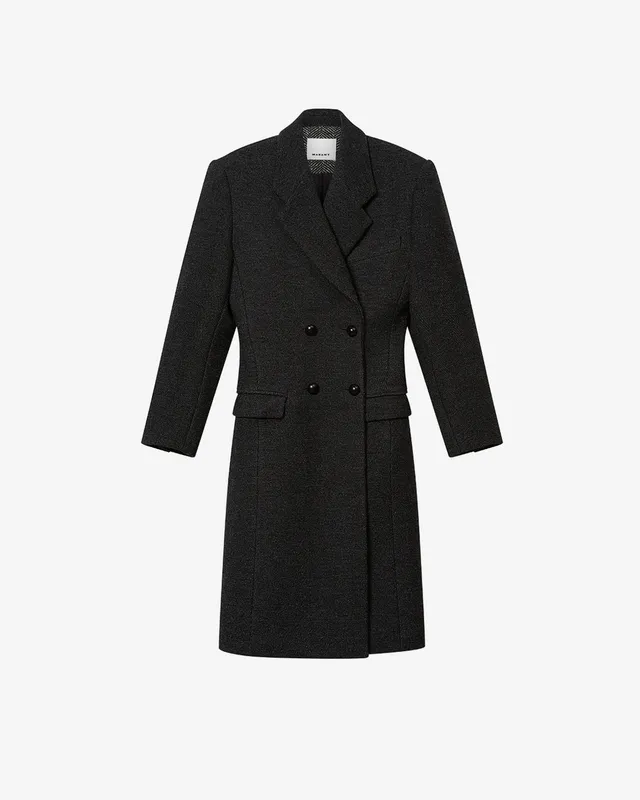 Isabel Marant Erla manteau anthracite laine vierge