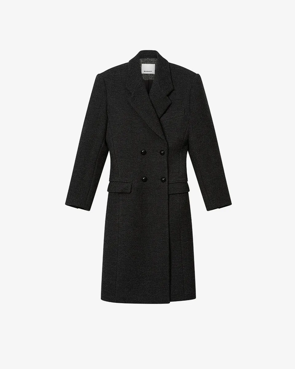 Isabel Marant Erla manteau anthracite laine vierge