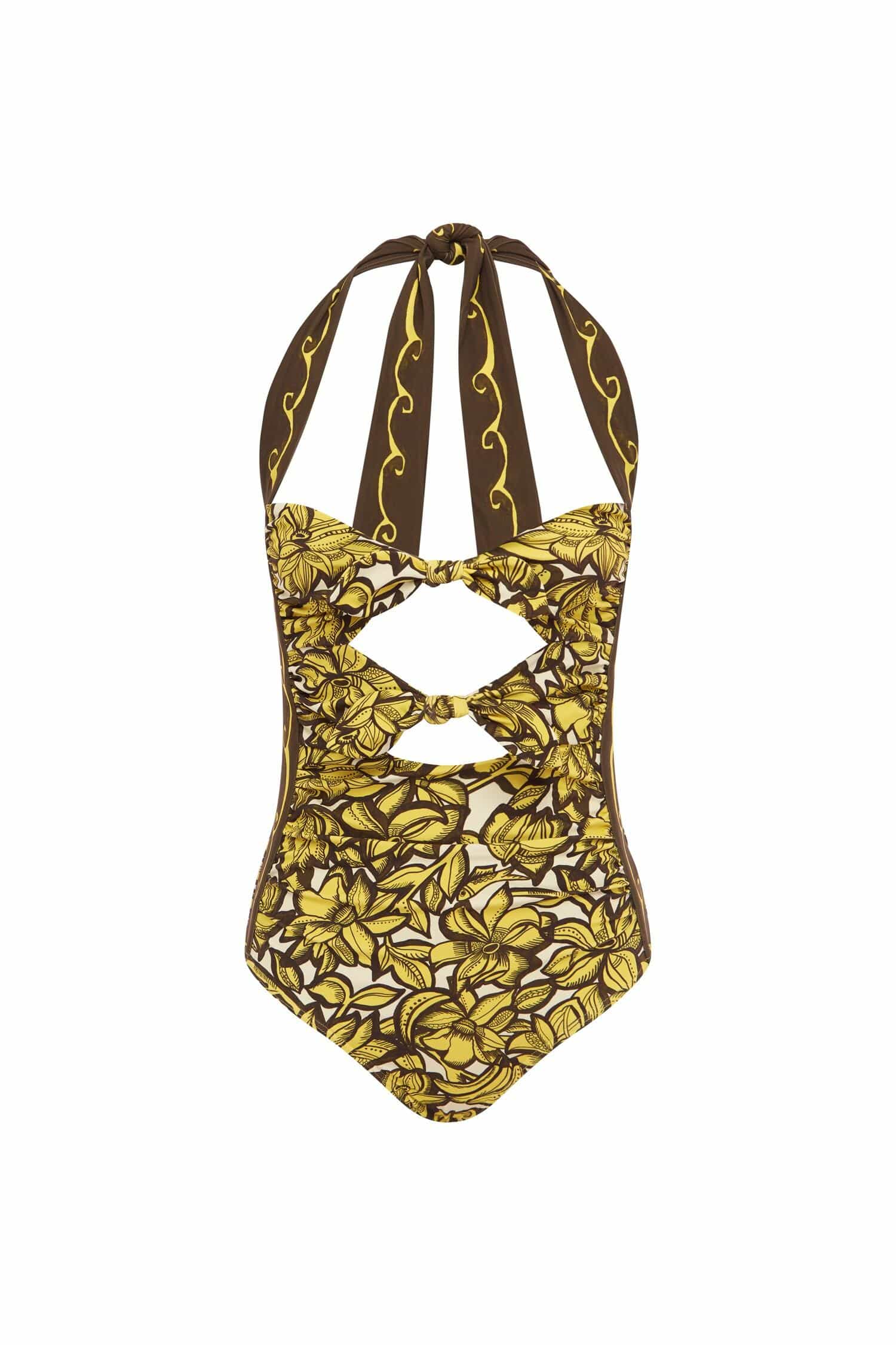 Alemaïs Mona maillot une pièce licou fleuri