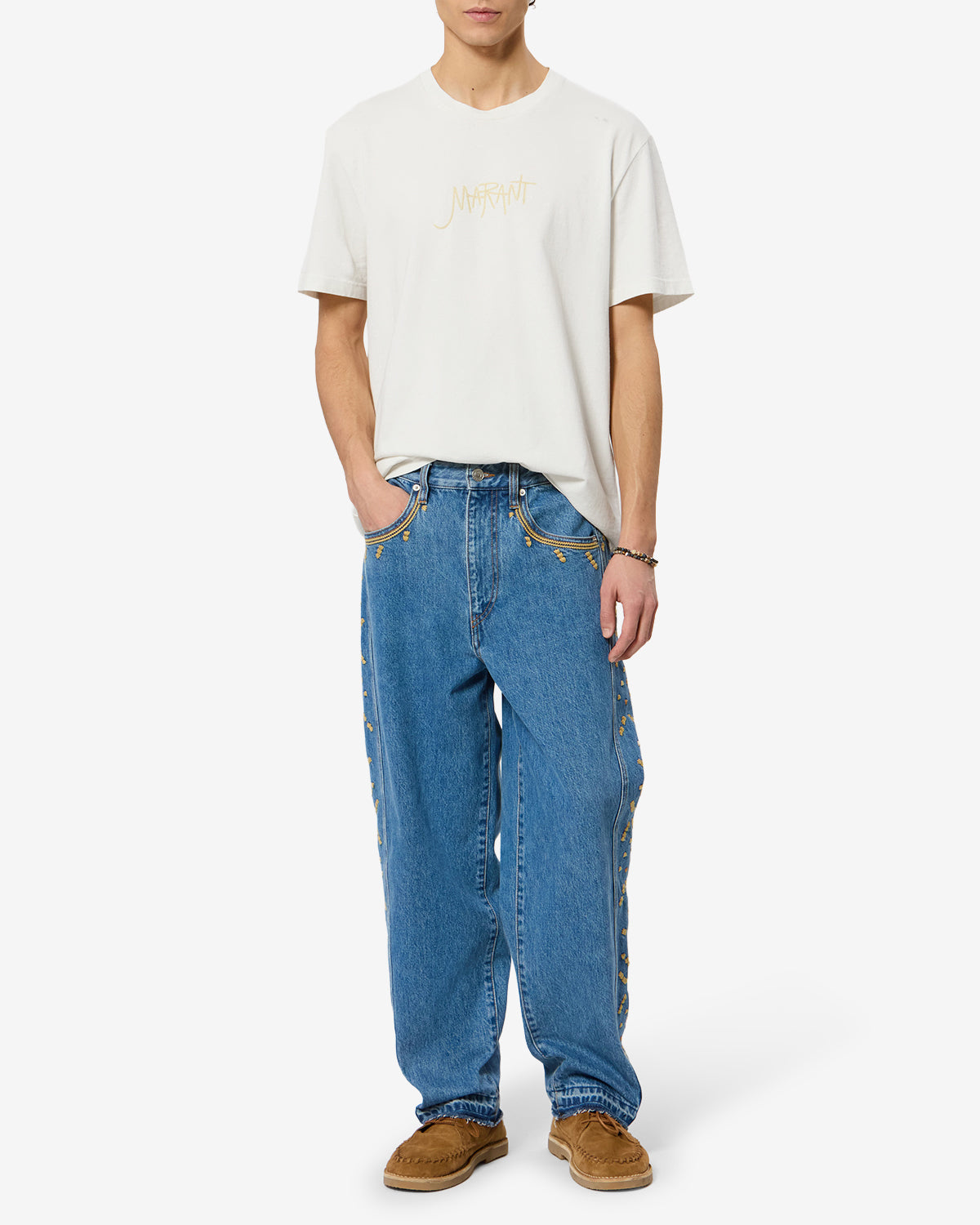 Isabel Marant Honoré TS0052HC t-shirt off blanc logo