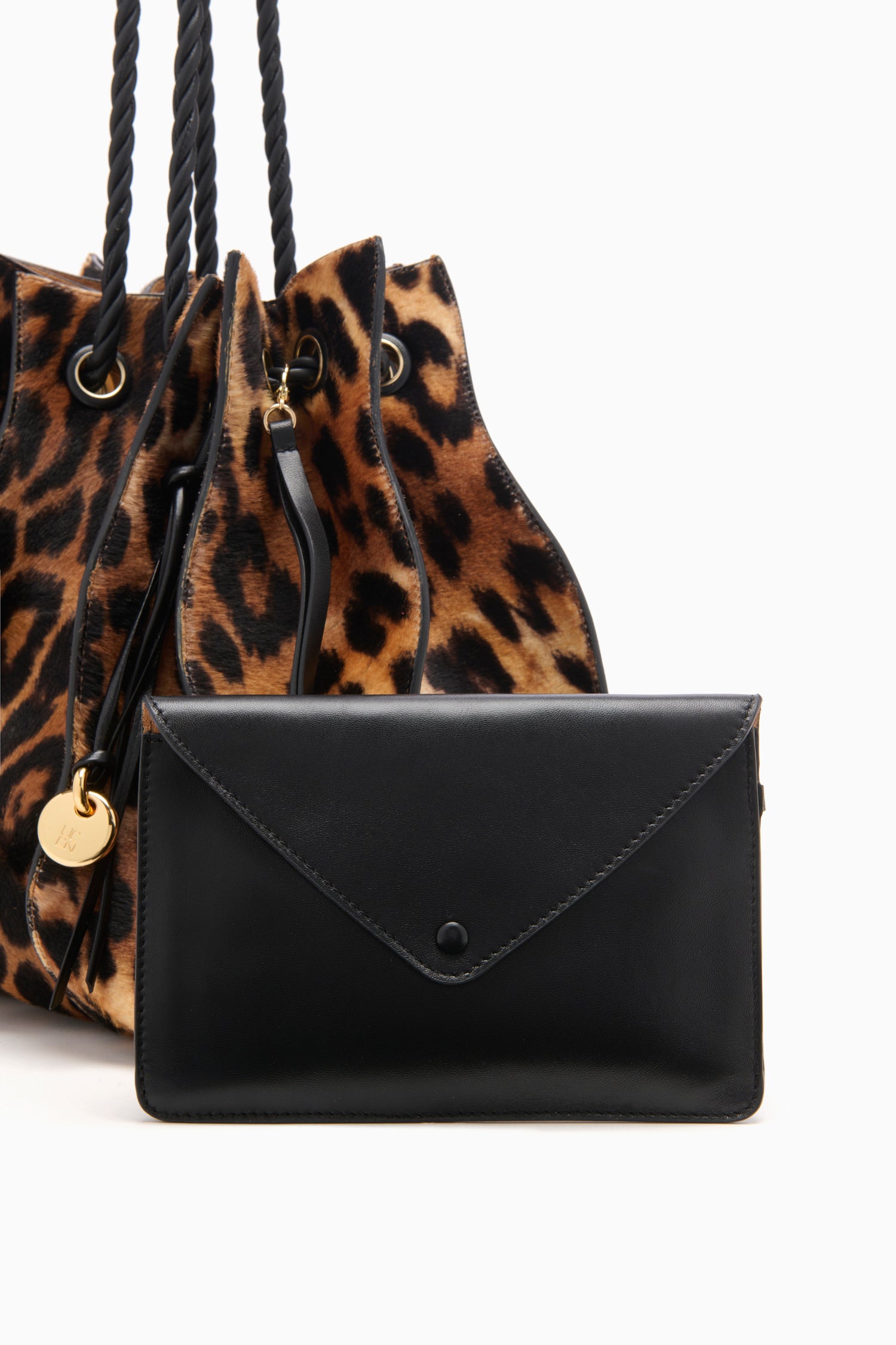 Ulla Johnson Adria tote cuir Leopard grand cabas