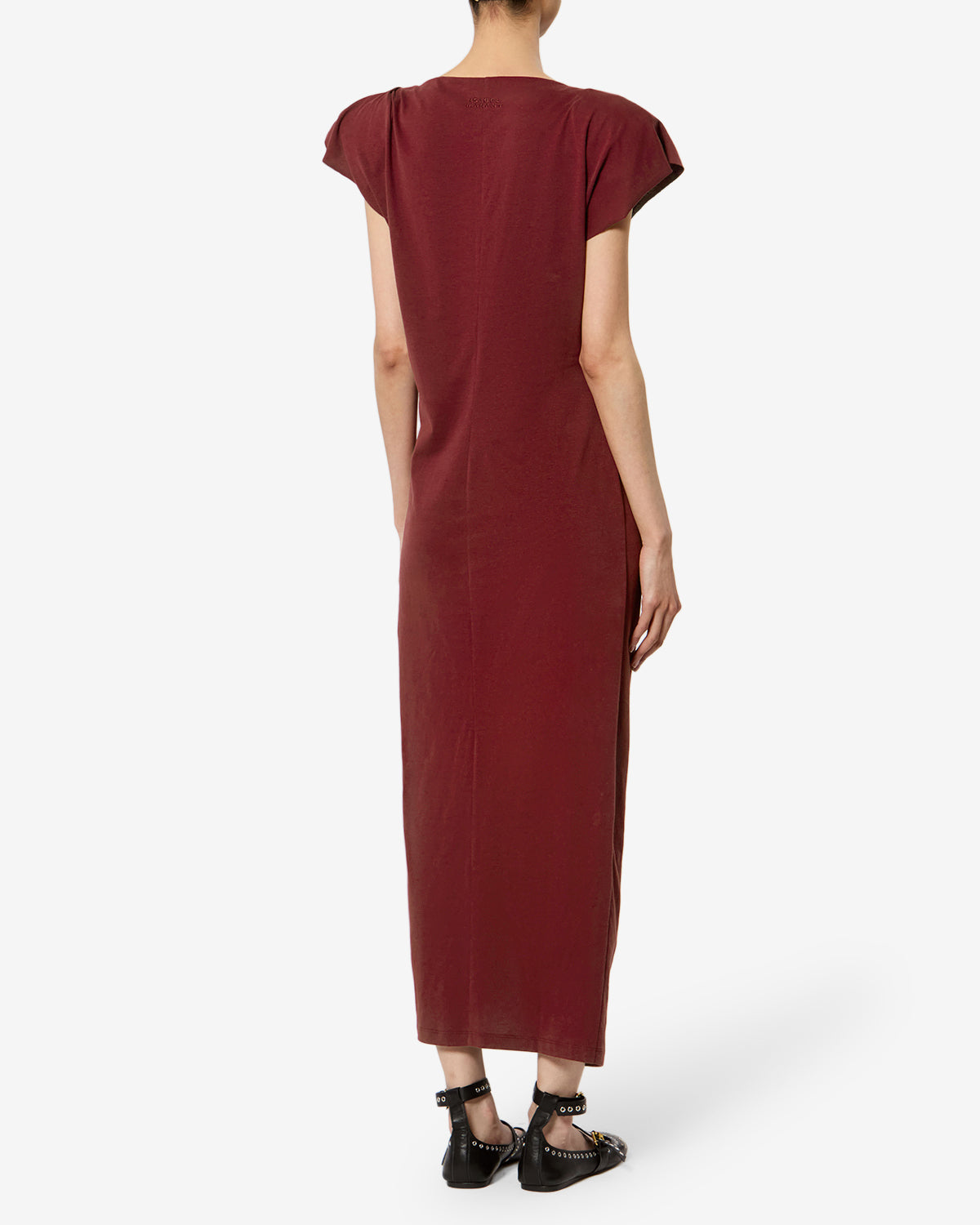 Isabel Marant Robes Nadela robe bordeaux jersey coton