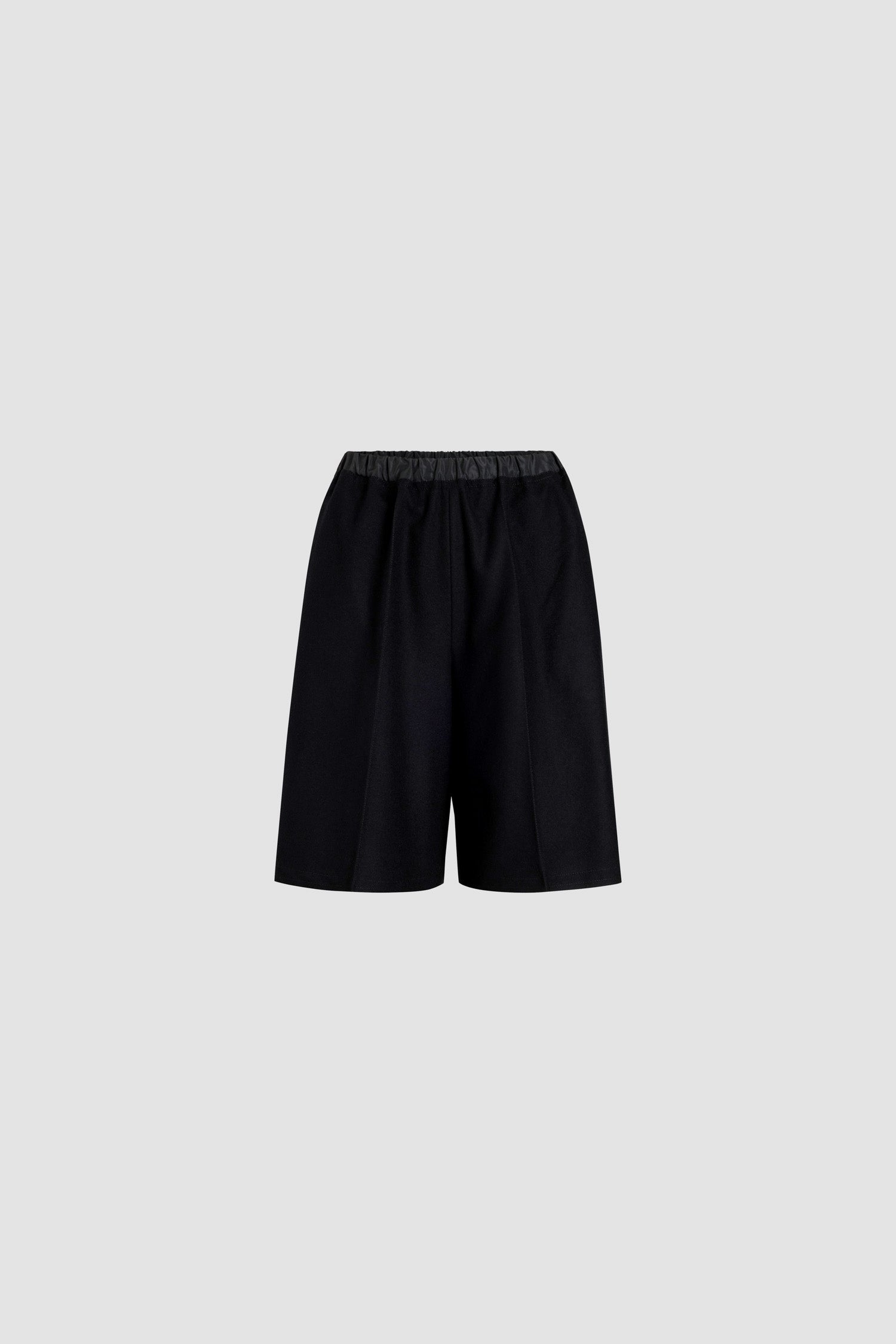 Patou H24TR043 short longline flanelle laine noir