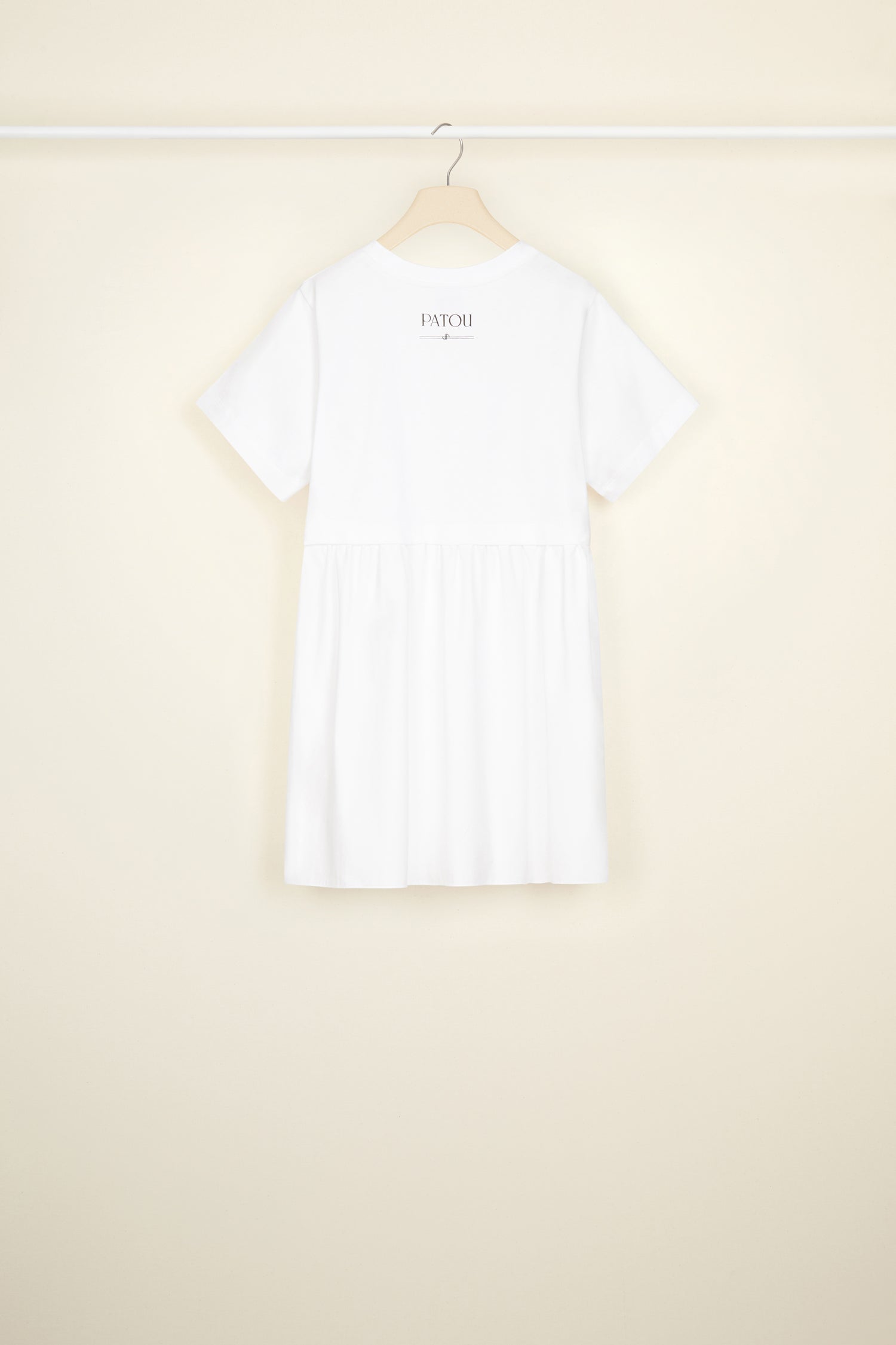 Patou JE0439992001W mini robe coton bio blanche