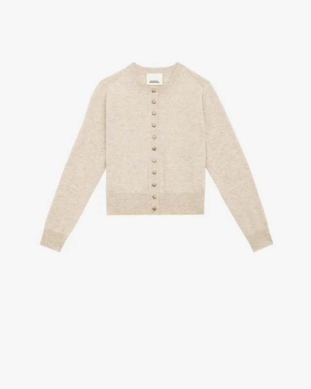 Isabel Marant Idesia cardigan laine beige clair