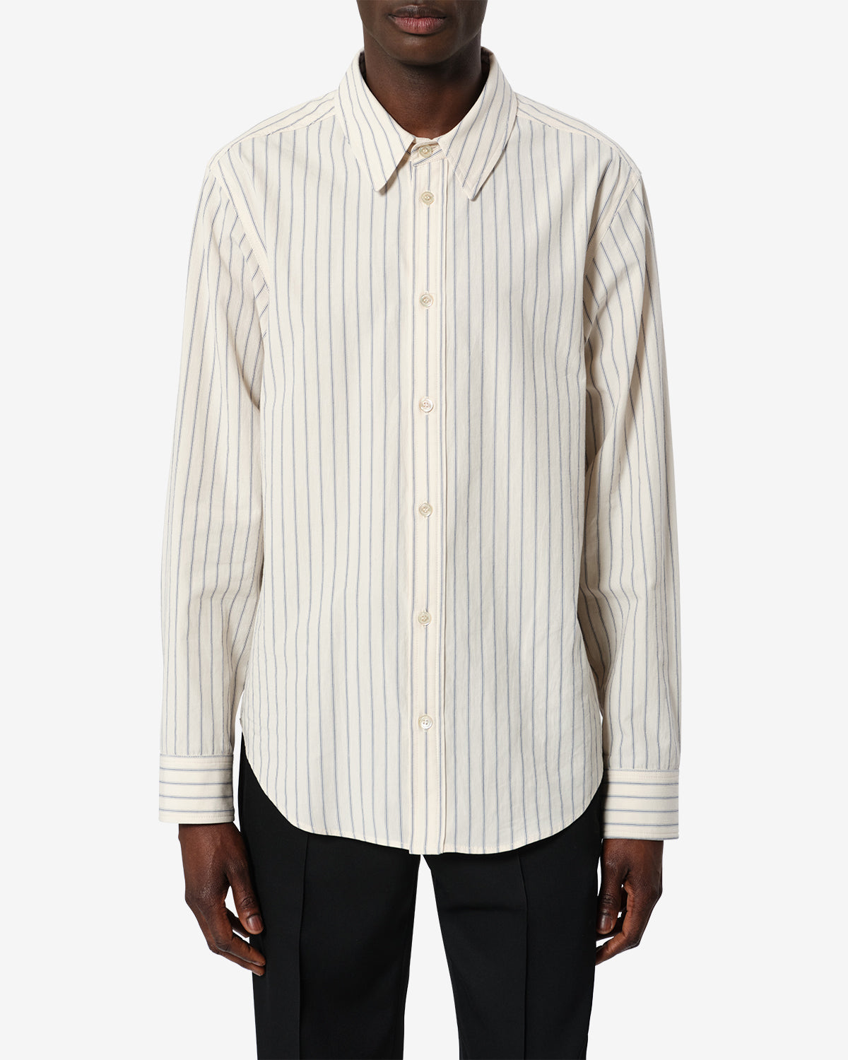 Isabel Marant Rony CH0378HA chemise popeline écru rayée