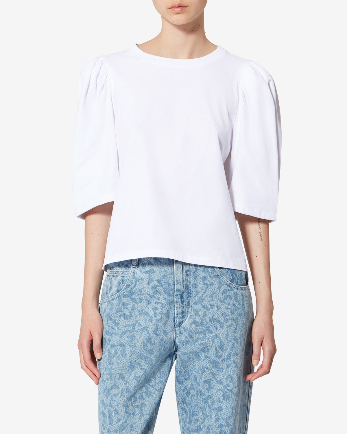 Isabel Marant Maeliss t-shirt blanc coton bio
