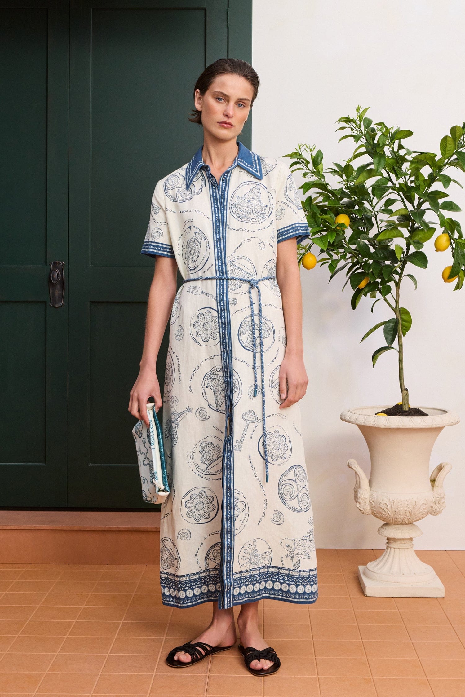 Alemäis Lucky robe chemise lin midi