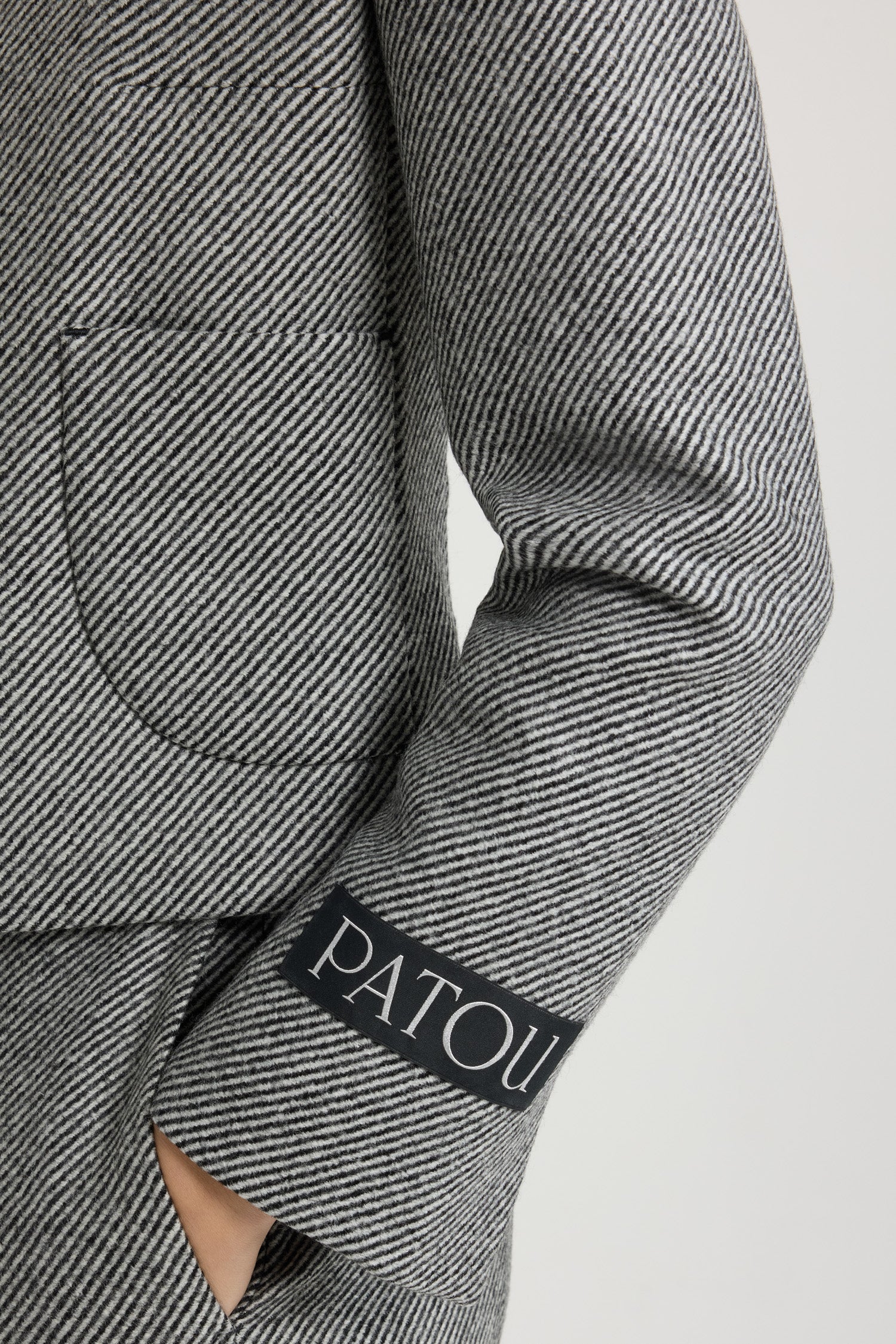 Patou JA034 veste laine graphite grise taille 38