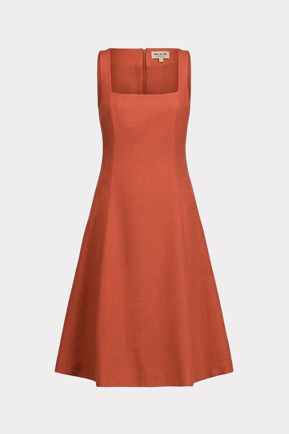 Paul & Joe Olyanna robe cintrée terracotta laine soie