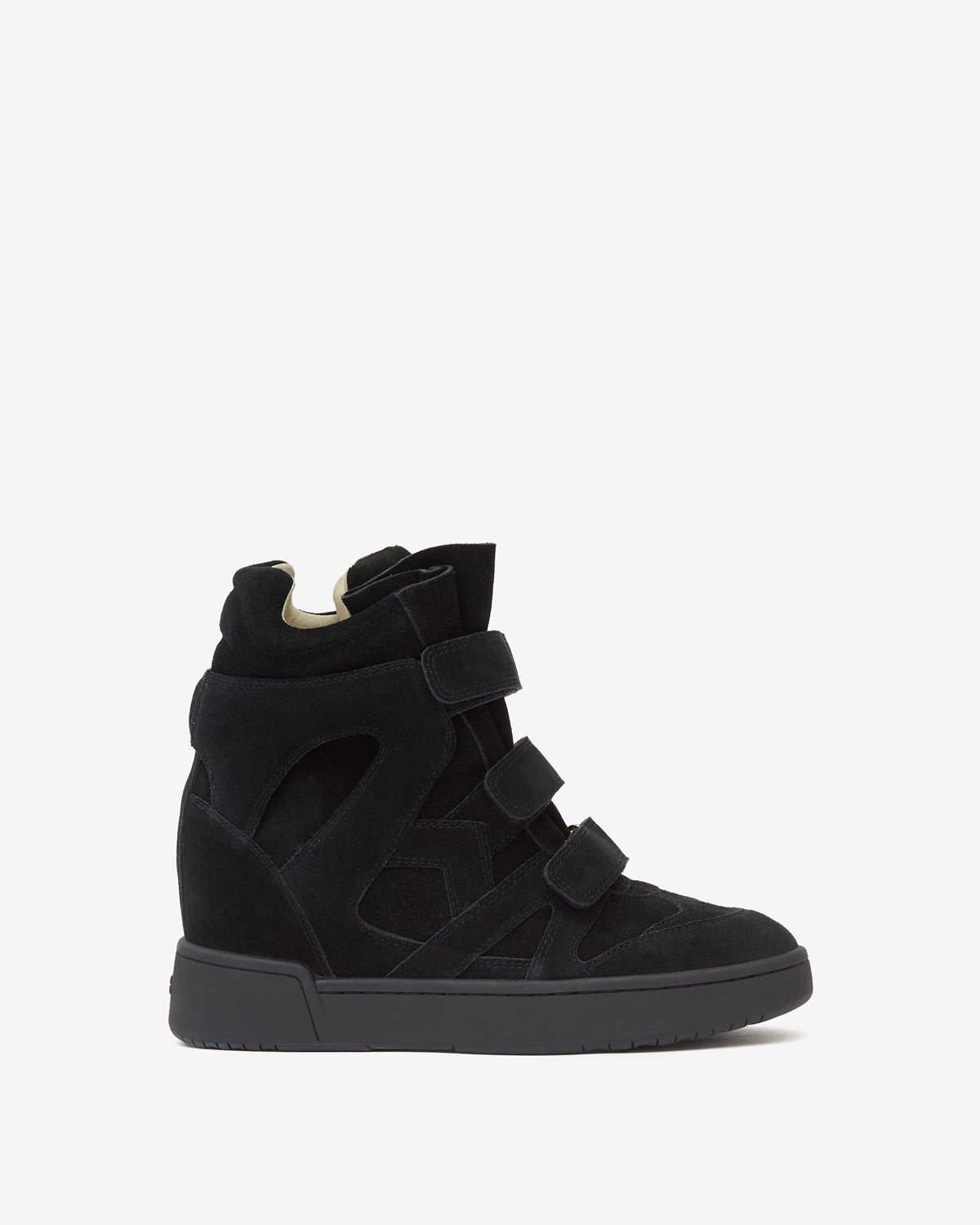 Isabel Marant IM3 baskets compensées cuir noir