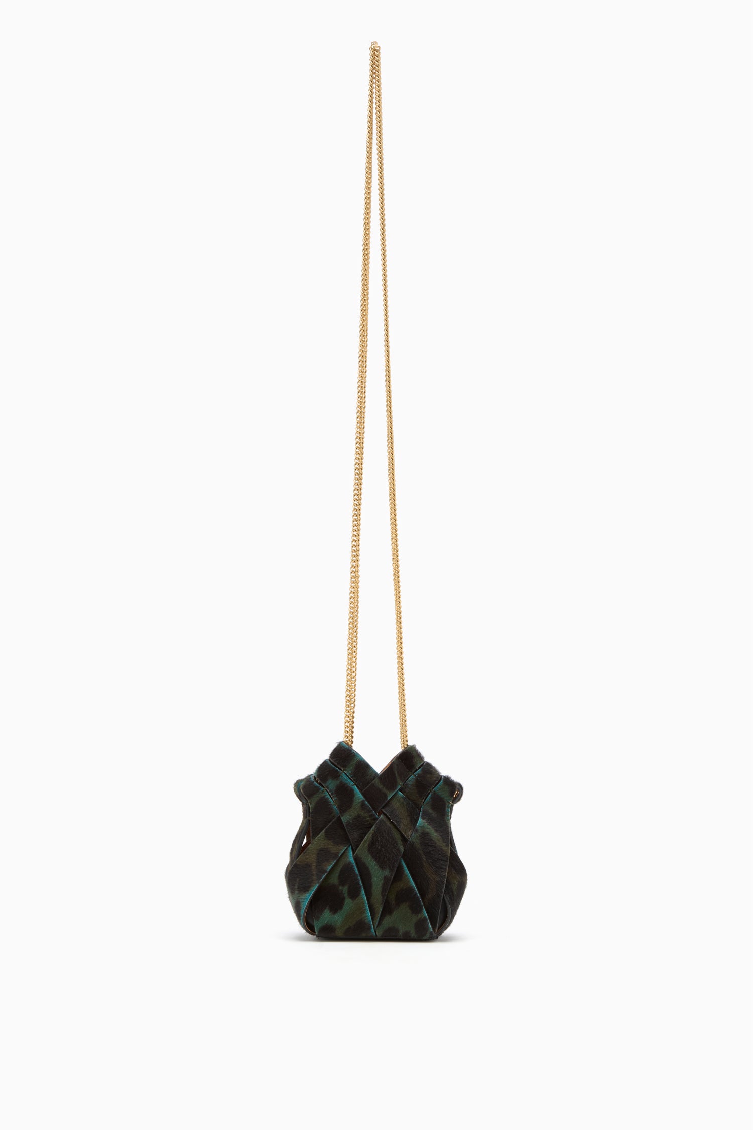 Ulla Johnson Charlotte Mini Crossbody sac léopard émeraude
