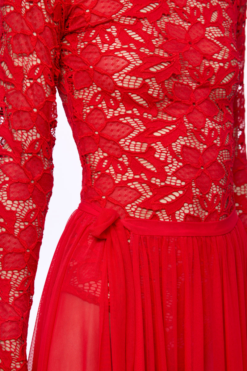 ATU Body Couture Two-Piece Ensemble body jupe rouge taille S