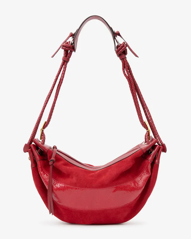 Isabel Marant Maia Medium sac cuir rouge écarlate 42 cm