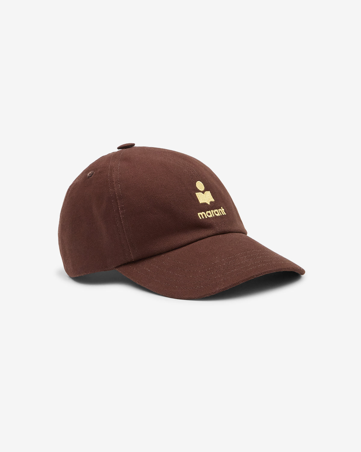 Isabel Marant Tomas casquette coton chocolat beurre 57