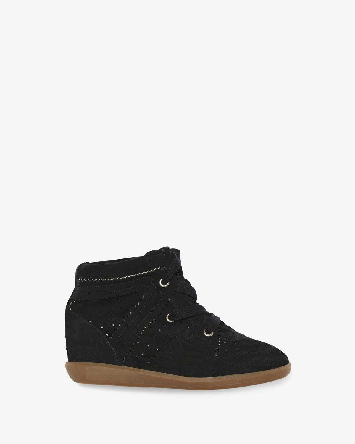 Isabel Marant Bobby BK0011 baskets cuir noir 5 cm