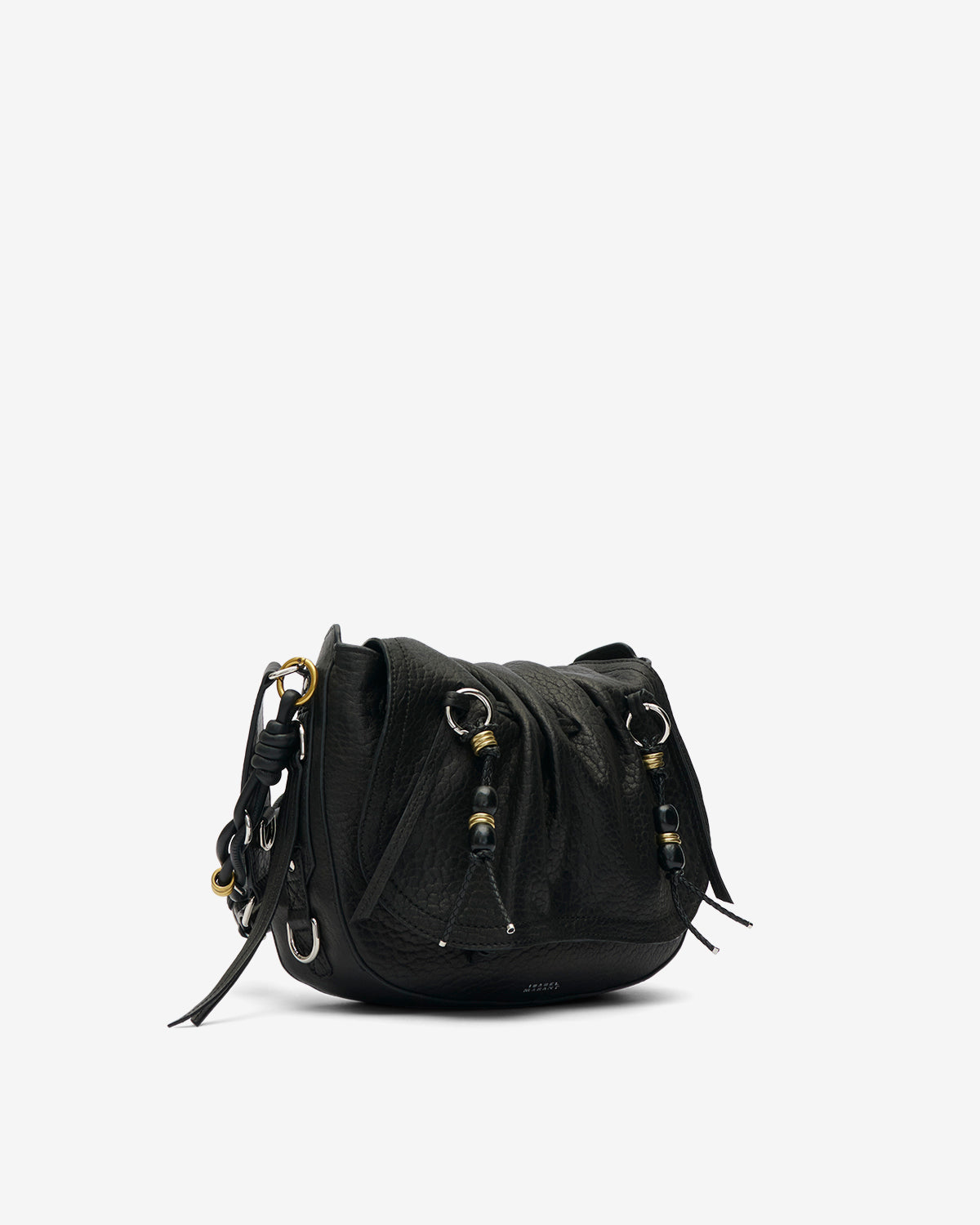 Isabel Marant Bolton PP0406FA sac cuir noir grainé rabat