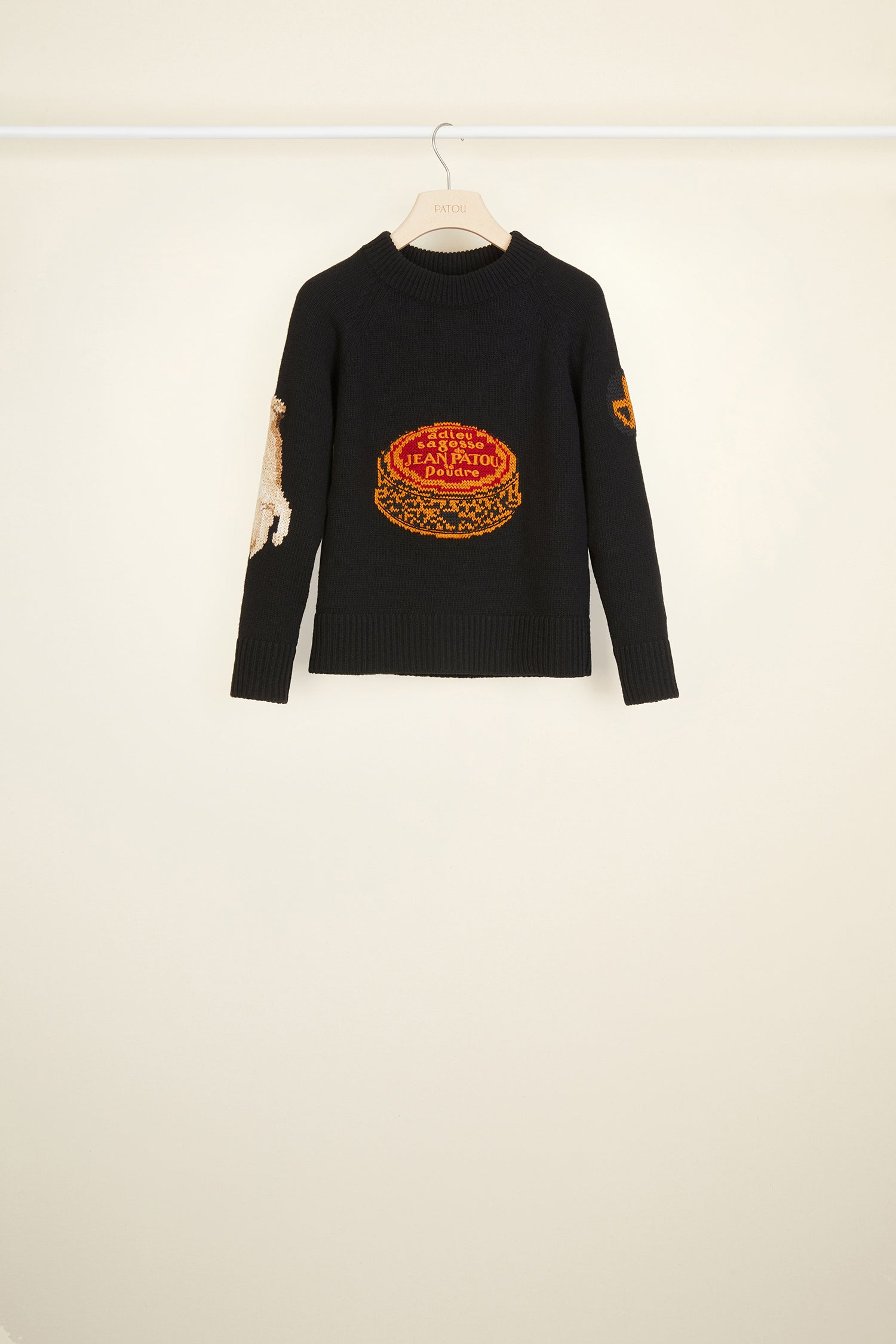 Patou Knitwear Pull P20KN0178005999B Noir Laine