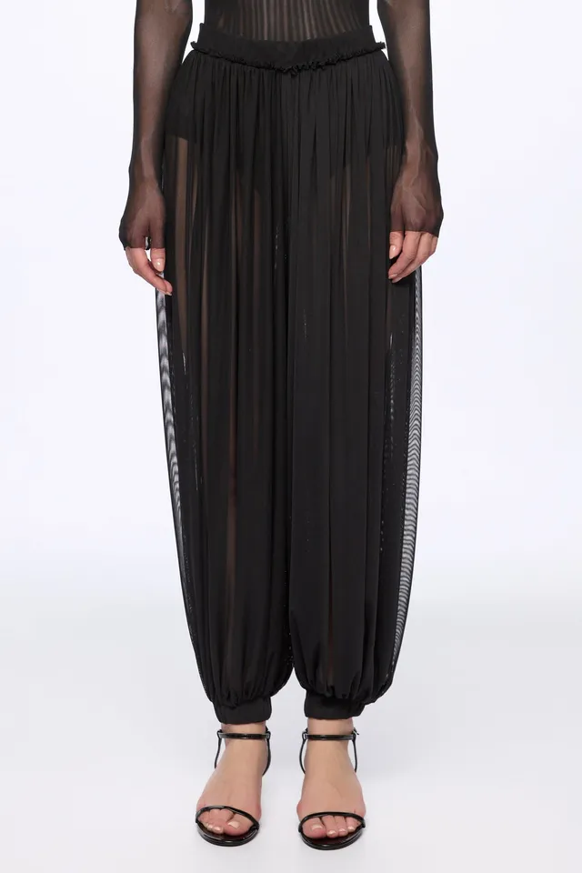 ATU Body Couture Trousers pantalon Milky Way mesh noir élastique