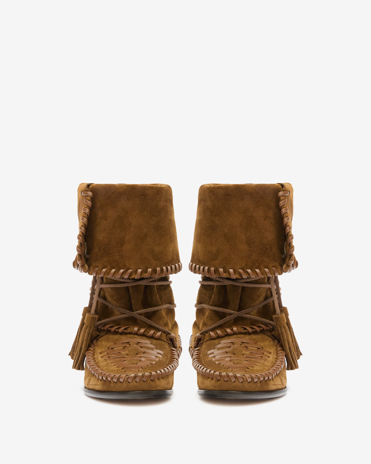 Isabel Marant Winki bottes cuir suédé bronze clair