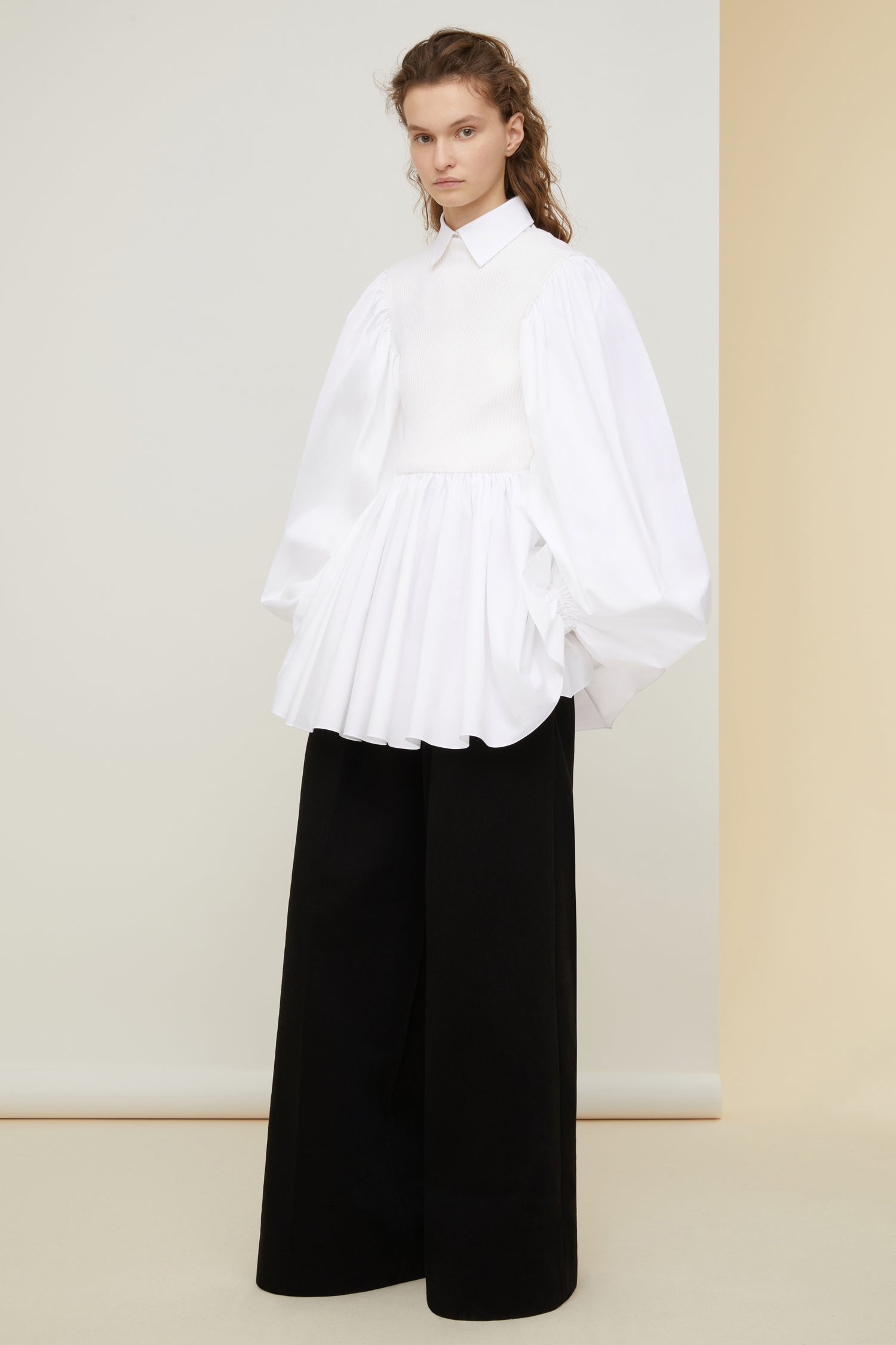 Patou Robe Mini Popeline Coton Bio Blanche DR082