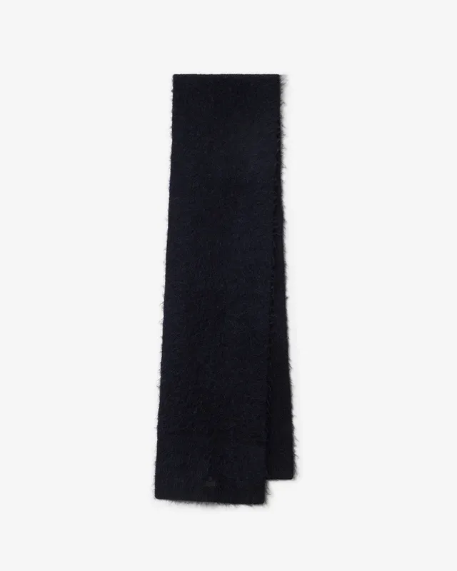 Isabel Marant Peliz écharpe noir baby alpaga 192 x 25 cm