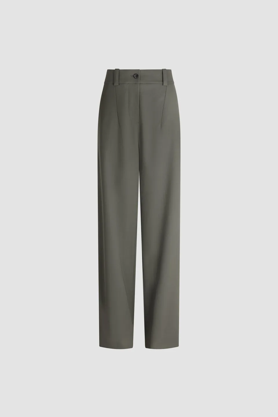 Patou H26TR071 pantalon boyfriend laine vert