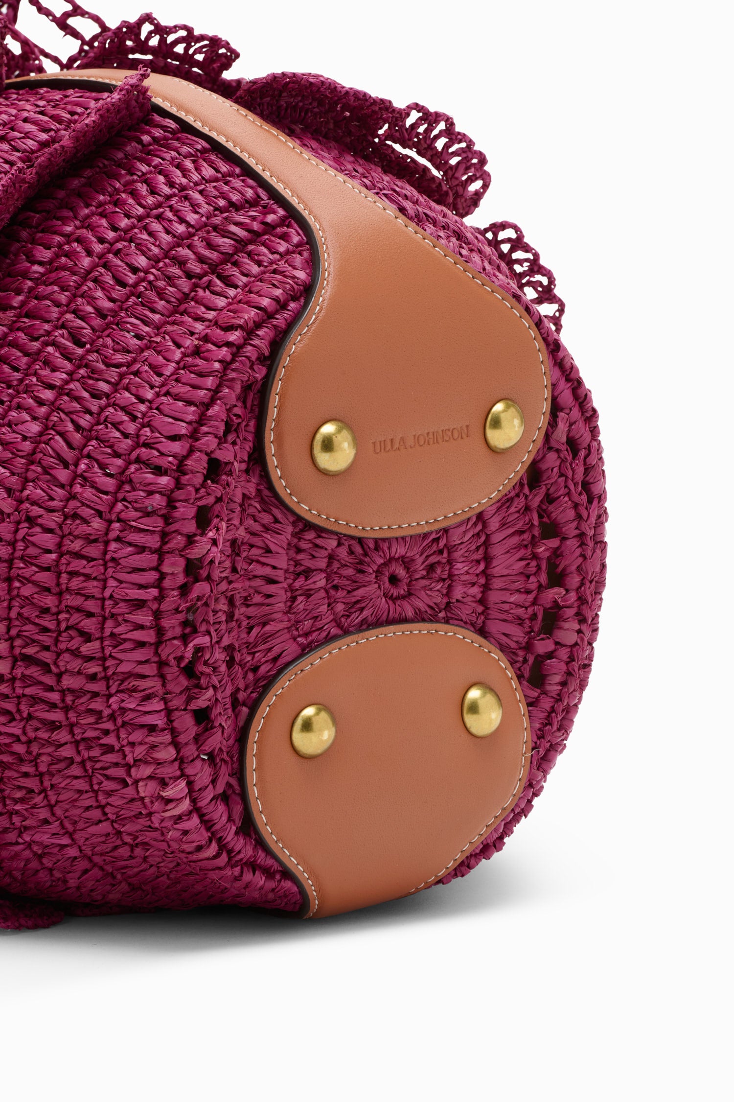 Ulla Johnson Marina Sac Seau Raphia Orchid Violet