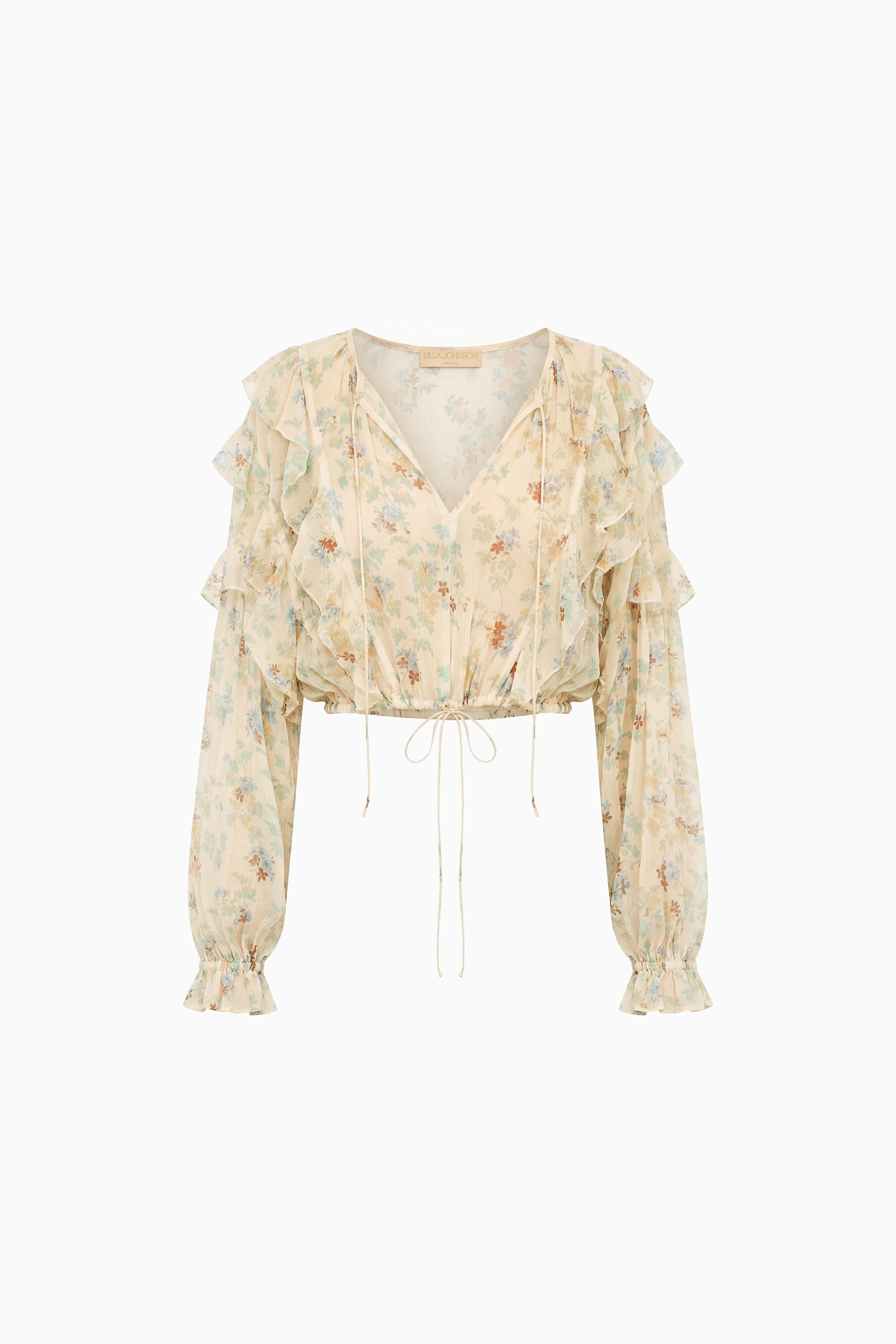 Ulla Johnson Delfina chemisier soie Moon Petal