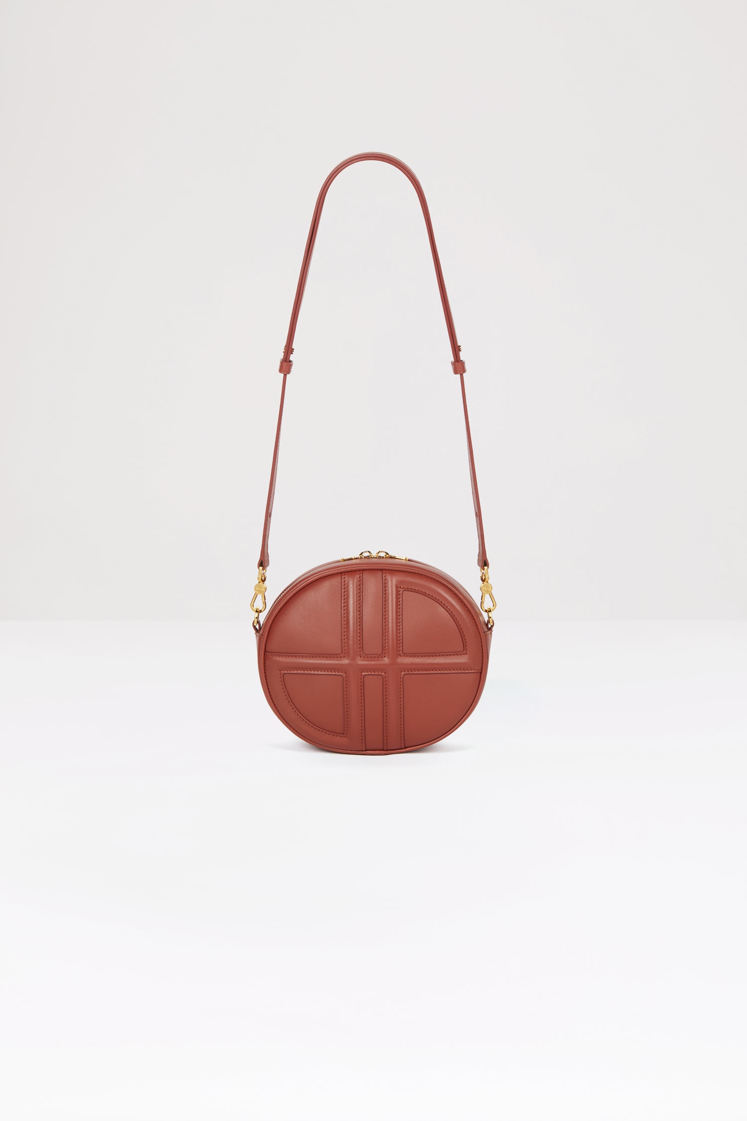 Patou BA004 Le JP sac cuir marron Maya Mountain 21 cm