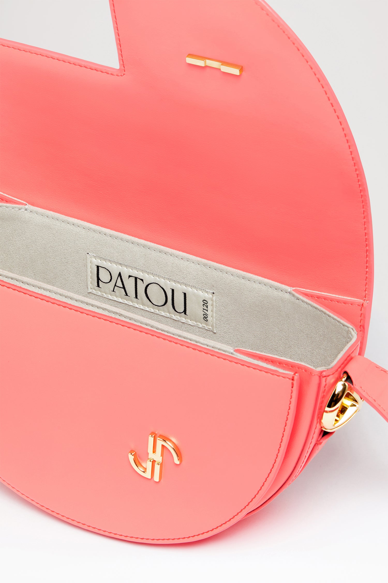 Patou Le Patou bag sac rose cuir 25 cm édition limitée