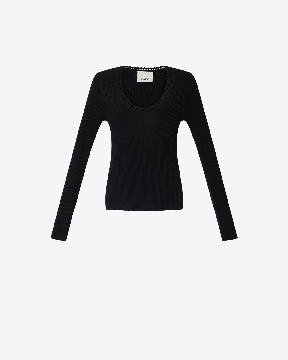 Isabel Marant Selenie pull noir soie coton