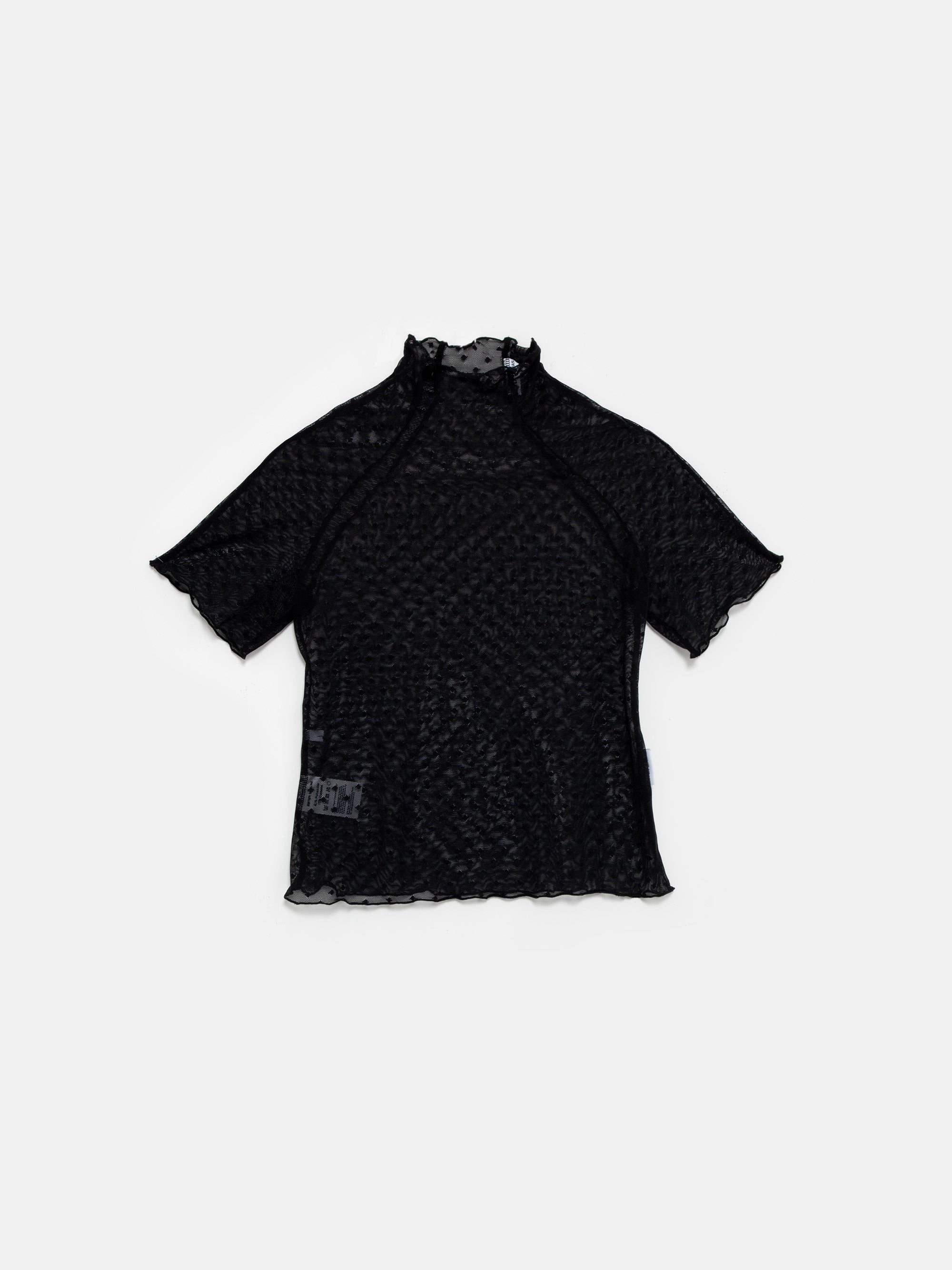 Ester Manas Black Polka Dots Easy Top haut noir à pois